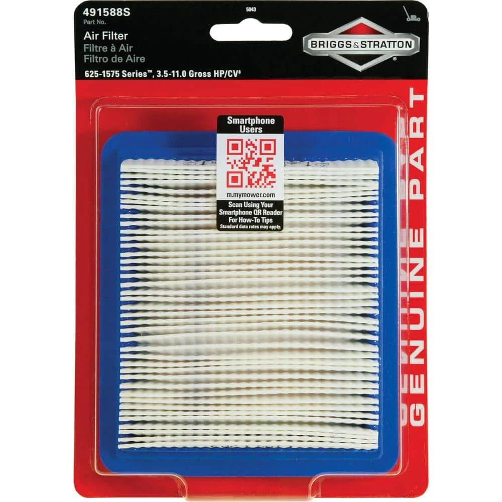 Discount π Briggs & Stratton Air Filter for 3.5 Through 6.75 HP Quantum Engines and 625-1575 Series Engines π