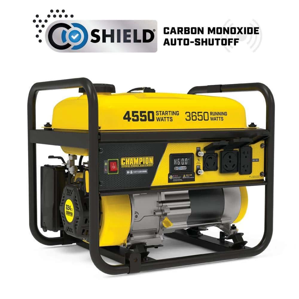 Flash Sale π― Champion Power Equipment 4550-Watt/3650-Watt Recoil Start Gasoline Powered RV Ready Portable Generator with CO Shield π