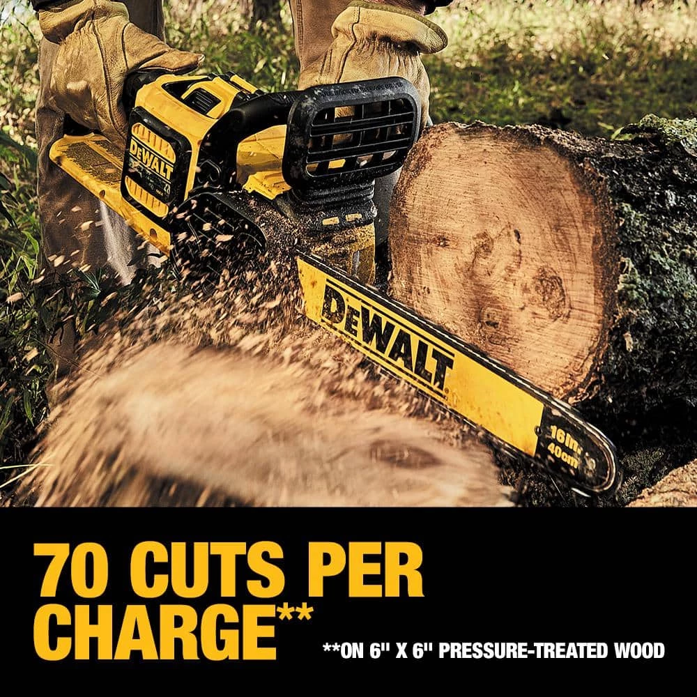 Coupon π₯° DEWALT 60V MAX 16in. Brushless Cordless Battery Powered Chainsaw Kit with (1) FLEXVOLT 2Ah Battery & Charger π - Image 5