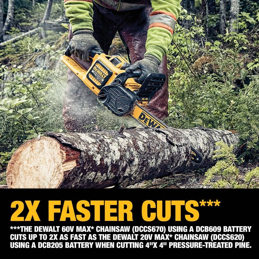 Coupon π₯° DEWALT 60V MAX 16in. Brushless Cordless Battery Powered Chainsaw Kit with (1) FLEXVOLT 2Ah Battery & Charger π - Image 6
