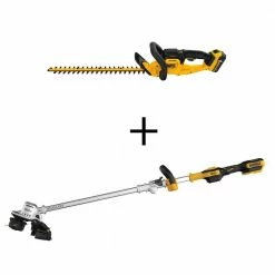 Discount π DEWALT 20V MAX Cordless Battery Powered Hedge Trimmer Kit & 20V Cordless String Trimmer (Tool Only) π