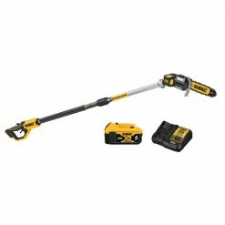 Outlet π― DEWALT 20V MAX 8in. Cordless Battery Powered Pole Saw Kit with (1) FLEXVOLT 4Ah Battery, Charger & Sheath β