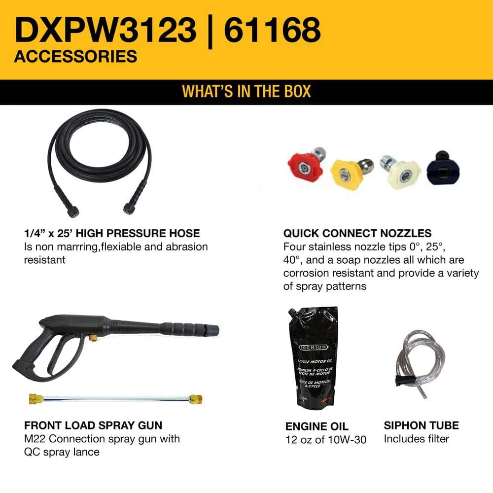 New π― DEWALT 3100 PSI at 2.3 GPM Honda Cold Water Professional Gas Pressure Washer 𧨠- Image 3