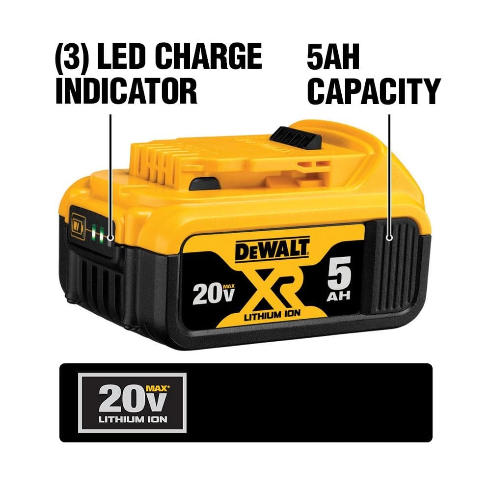 Brand new β€οΈ DEWALT 20-Volt MAX XR Premium Lithium-Ion 5.0Ah Battery Pack π - Image 3