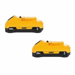 Budget π DEWALT 20-Volt MAX Compact Lithium-Ion 3.0Ah Battery Pack (2-Pack) π