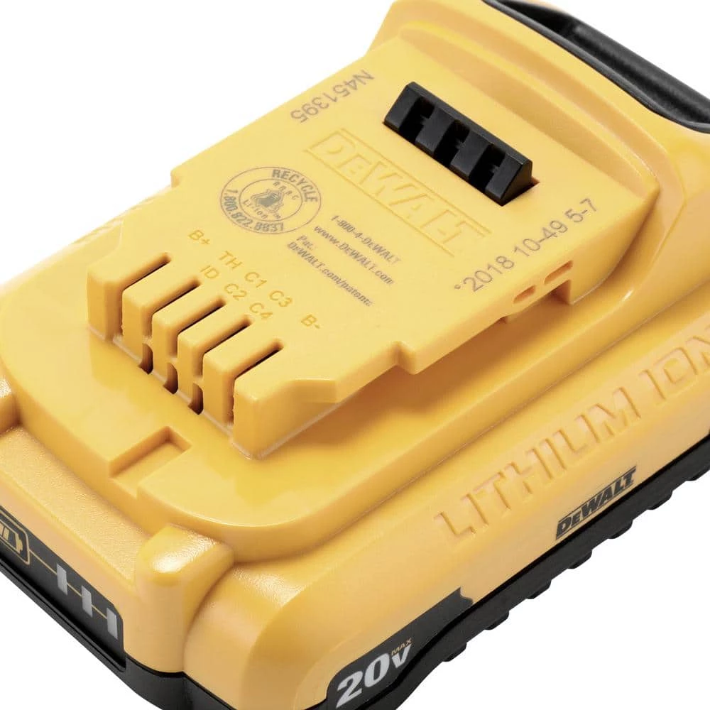 Top 10 𧨠DEWALT 20-Volt MAX Compact Lithium-Ion 3.0Ah Battery Pack (2-Pack) π - Image 5