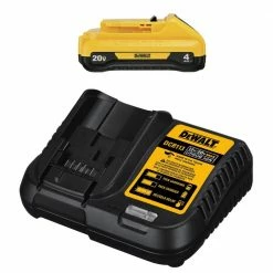 New 🎁 DEWALT 20-Volt MAX Compact Lithium-Ion 4.0Ah Battery Pack with 12-Volt to 20-Volt MAX Charger 🎁