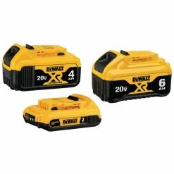 Buy π DEWALT 20-Volt MAX XR Premium Lithium-Ion 6.0 Ah Battery, 20-Volt MAX XR 4.0 Ah Battery and 20-Volt MAX 2.0 Ah Battery π