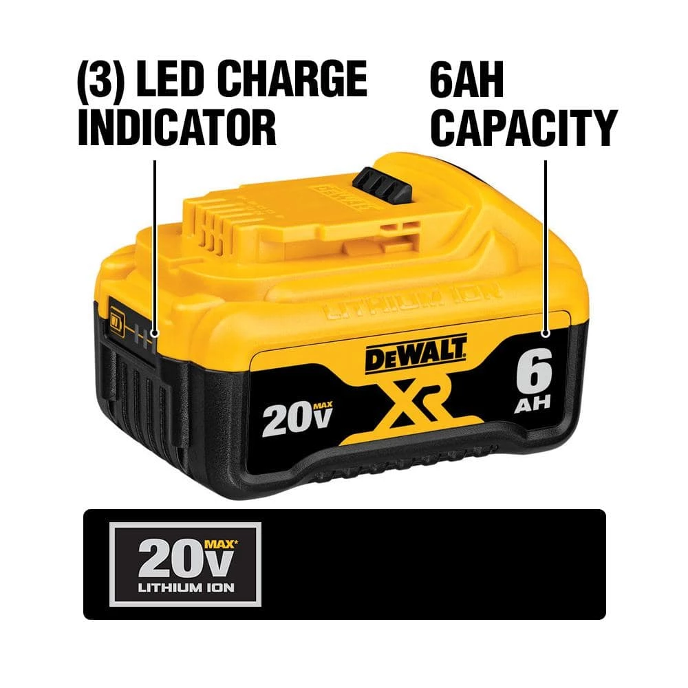Promo π DEWALT 20V MAX Lithium-Ion Starter Kit 6.0Ah Battery, 4.0Ah Battery, Charger & Kit Bag and FLEXVOLT 20V/60V 6.0Ah Battery β¨ - Image 6