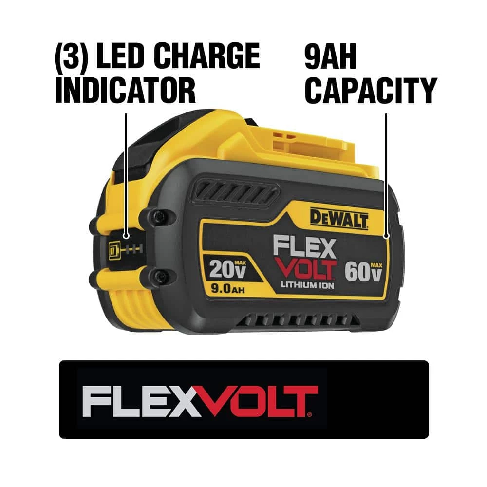 Outlet 👍 DEWALT FLEXVOLT 20-Volt/60-Volt MAX Lithium-Ion 9.0Ah Battery 🔔 - Image 2