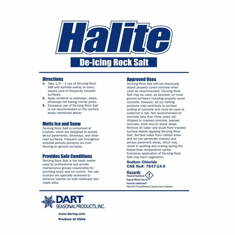 Discount π Unbranded Halite 50 lbs. Rock Salt Bag π - Image 2