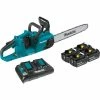 Budget 😀 Makita 18-Volt X2 (36-Volt) LXT Lithium-Ion Brushless Cordless 16 in. Chain Saw Kit with 4 Batteries (5.0 Ah) 🎉