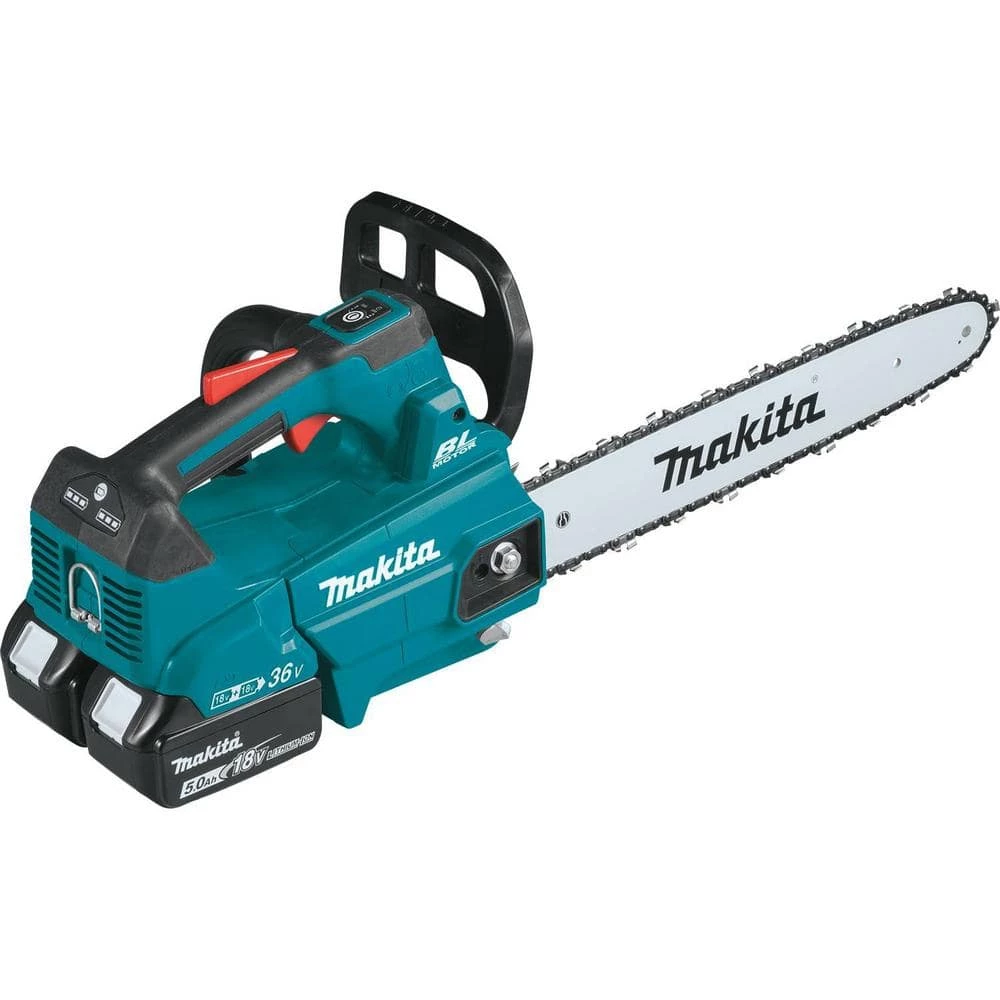 Cheap β¨ Makita 16 in. 18-Volt X2 (36-Volt) LXT Lithium-Ion Brushless Cordless Top Handle Chain Saw Kit (5.0Ah) π - Image 4