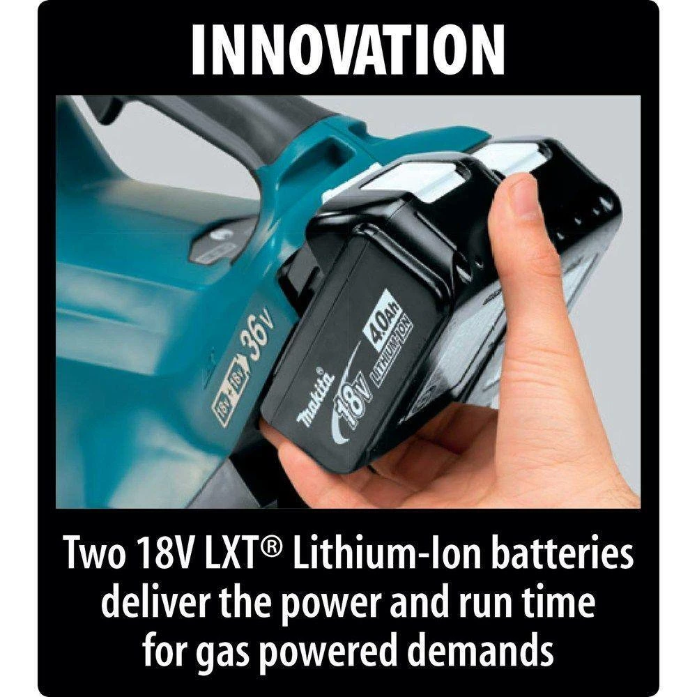 Outlet π Makita 120 MPH 473 CFM 18-Volt X2 36-Volt LXT Brushless Leaf Blower with bonus 18-Volt LXT Battery Pack 5.0Ah (2-Pack) π - Image 14
