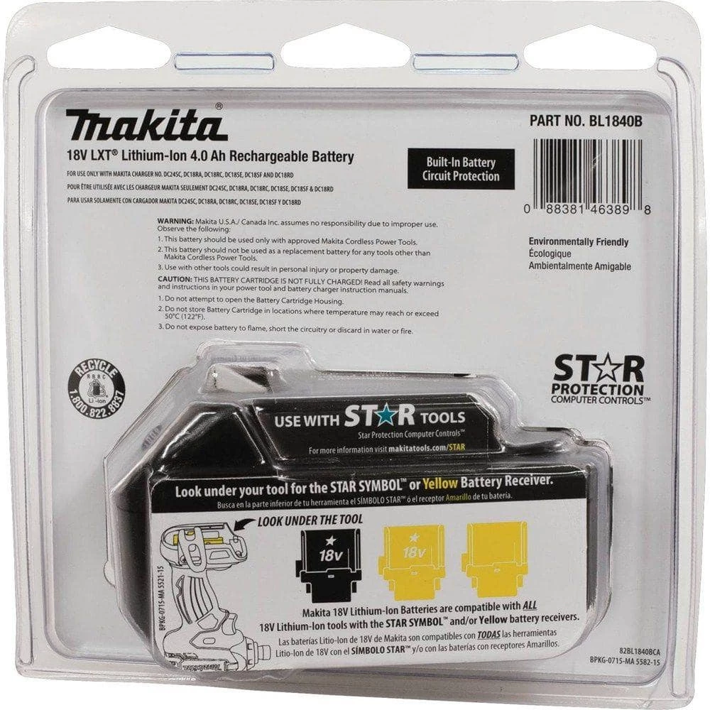 Budget ๐ Makita 18V LXT Lithium-Ion High Capacity Battery Pack 4.0Ah with Fuel Gauge โ - Image 7
