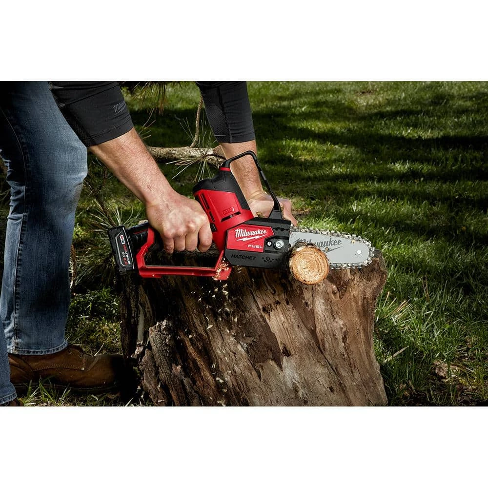 Promo π― Milwaukee M12 FUEL 6 in. 12-Volt Brushless Cordless Electric Cordless Chainsaw Tool Only Extra 6 in. Chain & Tinted Safety Glasses π - Image 10