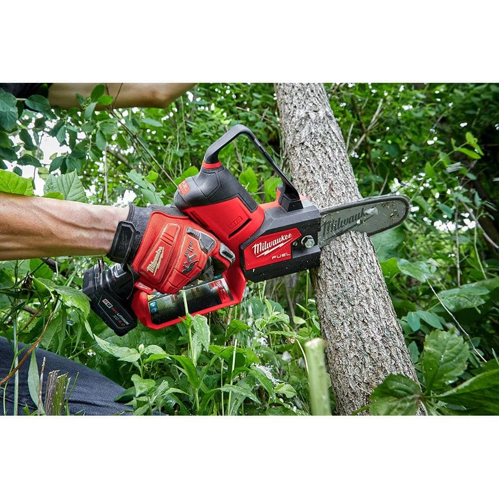 Best Sale π Milwaukee M12 FUEL 12-Volt Lithium-Ion Brushless Cordless 6 in. HATCHET Chainsaw Kit with 6.0 Ah and 4.0 Ah Battery, Charger π - Image 9