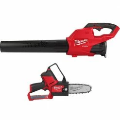 New 👍 Milwaukee M18 FUEL 120 MPH 450 CFM 18-Volt Lithium-Ion Brushless Cordless Handheld Blower with M12 FUEL 6 in. Pruning Saw (2-Tool) ❤️