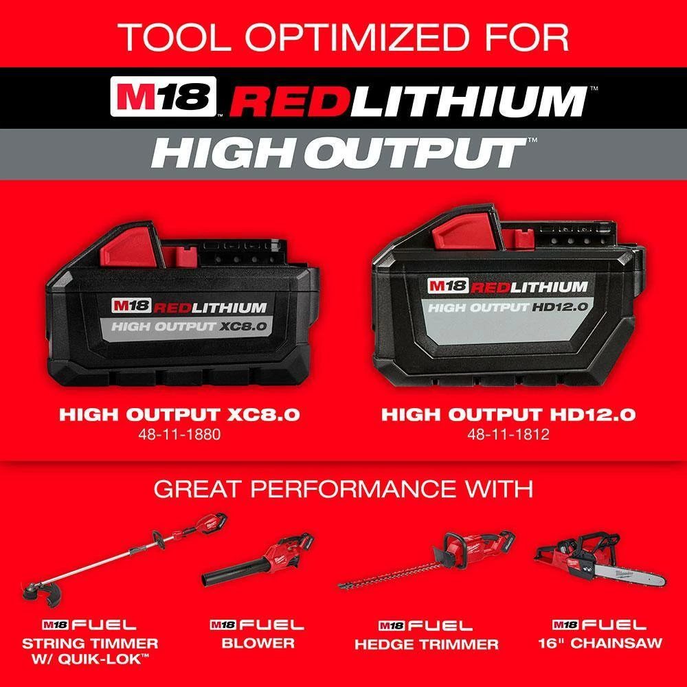 Promo ๐คฉ Milwaukee M18 FUEL 14 in. 18-Volt Lithium-Ion Brushless Cordless Electric Chainsaw & Electric Cordless Hedge Trimmer (2-Tool) ๐ - Image 8