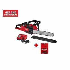 Deals 🎁 Milwaukee M18 FUEL 16 in. 18-Volt Lithium-Ion Battery Brushless Cordless Chainsaw Kit with 12.0Ah Battery, 16 in. Hand Chainsaw 🛒