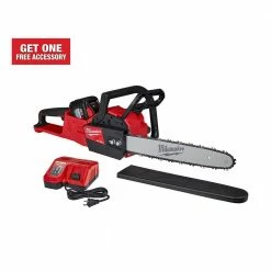 Outlet ✨ Milwaukee M18 FUEL 16 in. 18-Volt Lithium-Ion Battery Brushless Cordless Chainsaw Kit with 12.0 Ah Battery and M18 Rapid Charger 😀