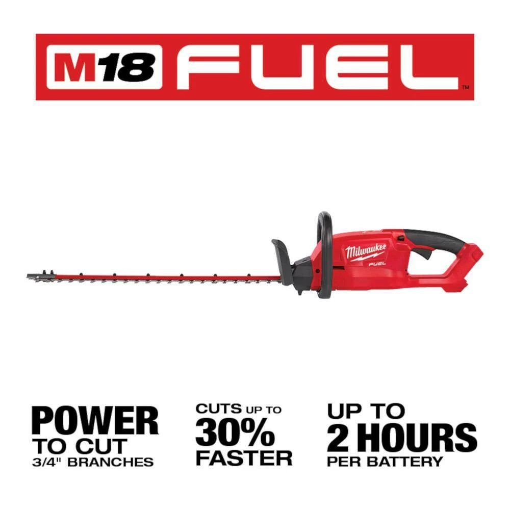 Discount π€© Milwaukee M12 FUEL 8 in. 12V Lithium-Ion Brushless Cordless Hedge Trimmer Kit with M18 FUEL 24 in. Hedge Trimmer (2-Tool) π - Image 5