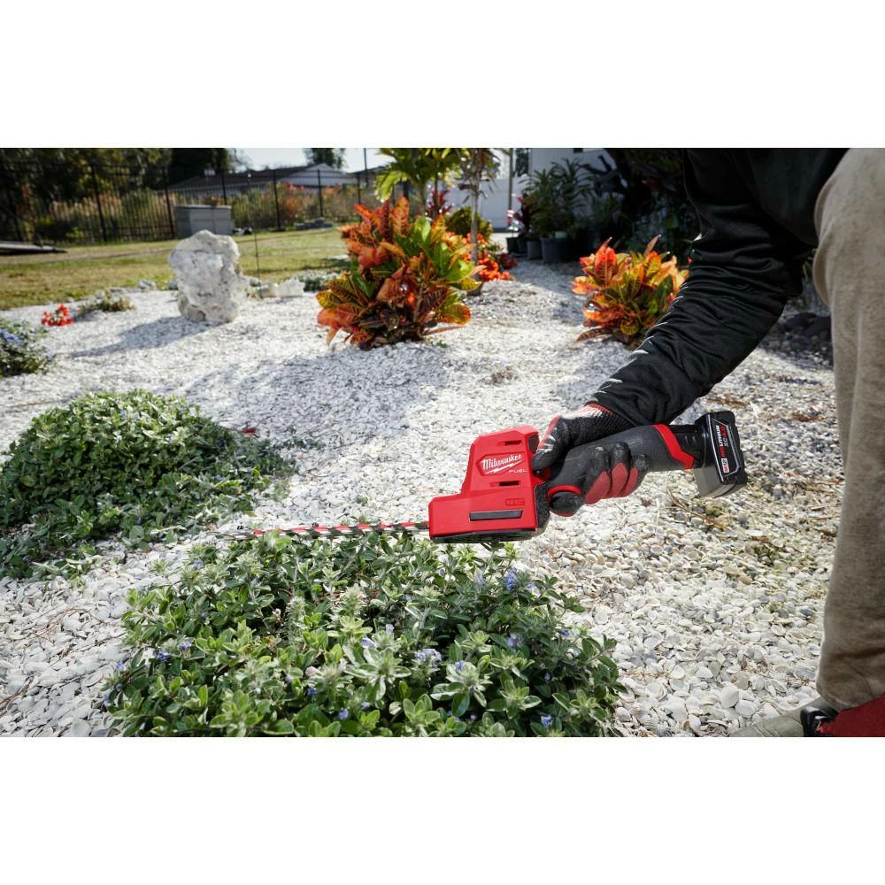 Discount π€© Milwaukee M12 FUEL 8 in. 12V Lithium-Ion Brushless Cordless Hedge Trimmer Kit with M18 FUEL 24 in. Hedge Trimmer (2-Tool) π - Image 7