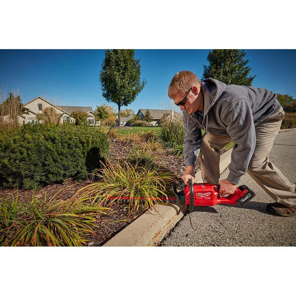 Discount π€© Milwaukee M12 FUEL 8 in. 12V Lithium-Ion Brushless Cordless Hedge Trimmer Kit with M18 FUEL 24 in. Hedge Trimmer (2-Tool) π - Image 12