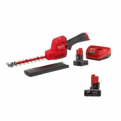 Flash Sale 👏 Milwaukee M12 FUEL 8 in. 12V Lithium-Ion Brushless Cordless Hedge Trimmer Kit with 6.0Ah and 4.0Ah Battery and Charger 😉