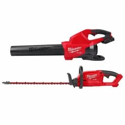 Top 10 🤩 Milwaukee M18 FUEL Dual Battery 145 MPH 600 CFM 18V Lithium-Ion Brushless Cordless Handheld Blower with M18 FUEL Hedge Trimmer ⌛