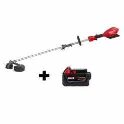 Brand new 🎉 Milwaukee M18 FUEL 18V Lithium-Ion Cordless Brushless String Grass Trimmer W/ Attachment Capability W/ M18 5.0Ah Battery 🌟