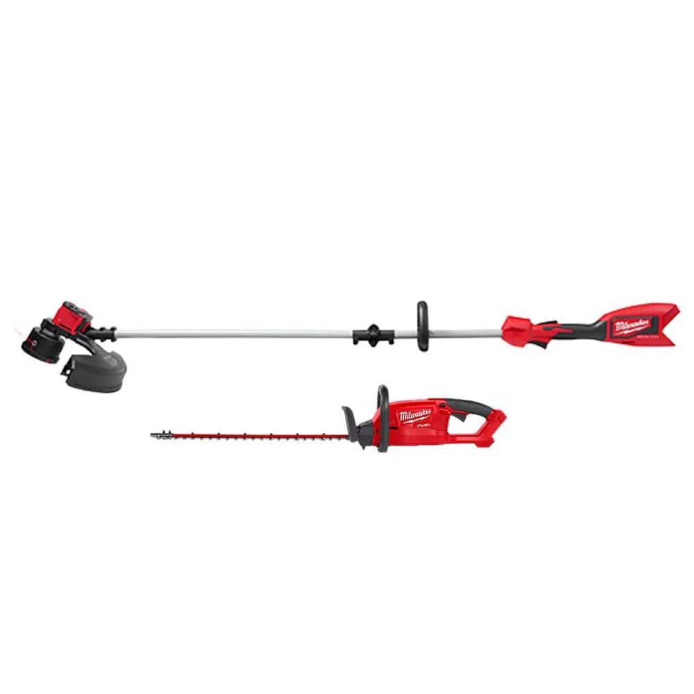 Flash Sale β¨ Milwaukee M18 18V Lithium-Ion Brushless Cordless String Trimmer with M18 FUEL 18V Lithium-Ion Hedge Trimmer (2-Tool) π