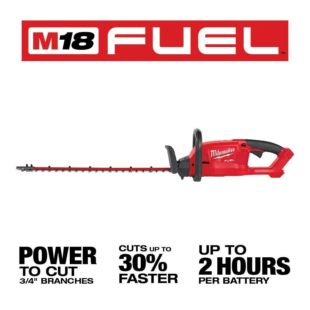 Flash Sale β¨ Milwaukee M18 18V Lithium-Ion Brushless Cordless String Trimmer with M18 FUEL 18V Lithium-Ion Hedge Trimmer (2-Tool) π - Image 5