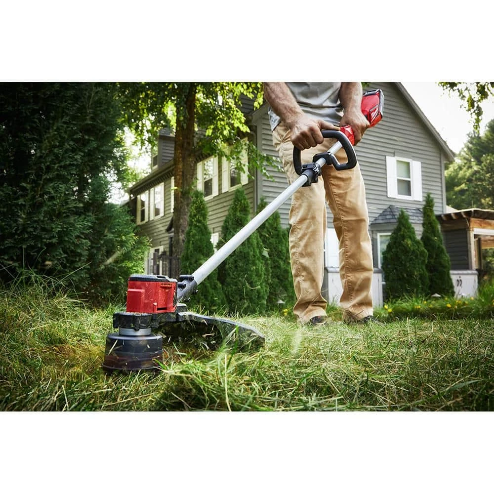 New π Milwaukee M18 18V Lithium-Ion Brushless Cordless String Trimmer, 6.0 Ah Battery, Charger and M18 FUEL Hedge Trimmer Combo Kit π - Image 11
