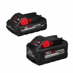 Flash Sale 🥰 Milwaukee M18 18-Volt Lithium-Ion HIGH OUTPUT XC 8.0 Ah and 3 Ah Battery (2-Pack) 🧨