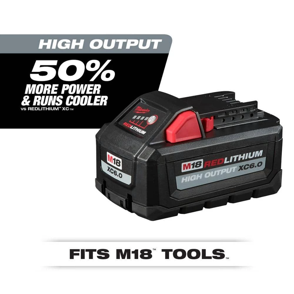Top 10 𧨠Milwaukee M18 18-Volt Lithium-Ion High Output 6.0Ah and 3.0Ah Battery Pack (4-Pack) π - Image 2