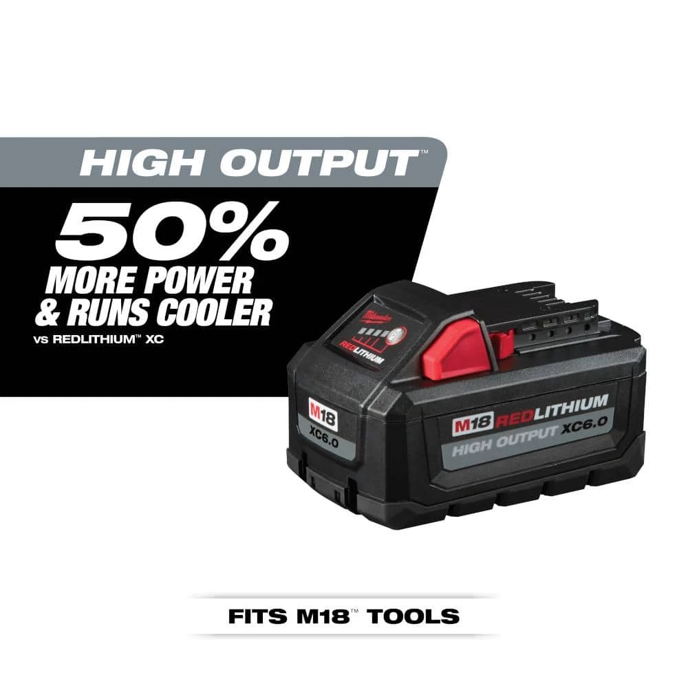 Buy π Milwaukee M18 18-Volt Lithium-Ion High Output 6.0Ah Battery Pack (2-Pack) π - Image 2
