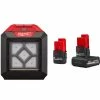 Flash Sale 🌟 Milwaukee M12 12-Volt Lithium-Ion XC High Output 5.0 Ah Battery Pack W/High Output 2.5 Ah Battery Pack + Rover LED Flood Light 😍