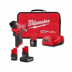 Deals π Milwaukee M12 12-Volt Lithium-Ion XC High Output 5.0 Ah Battery Pack W/High Output 2.5 Ah Battery Pack + 1/4 in. Impact Driver Kit β¨