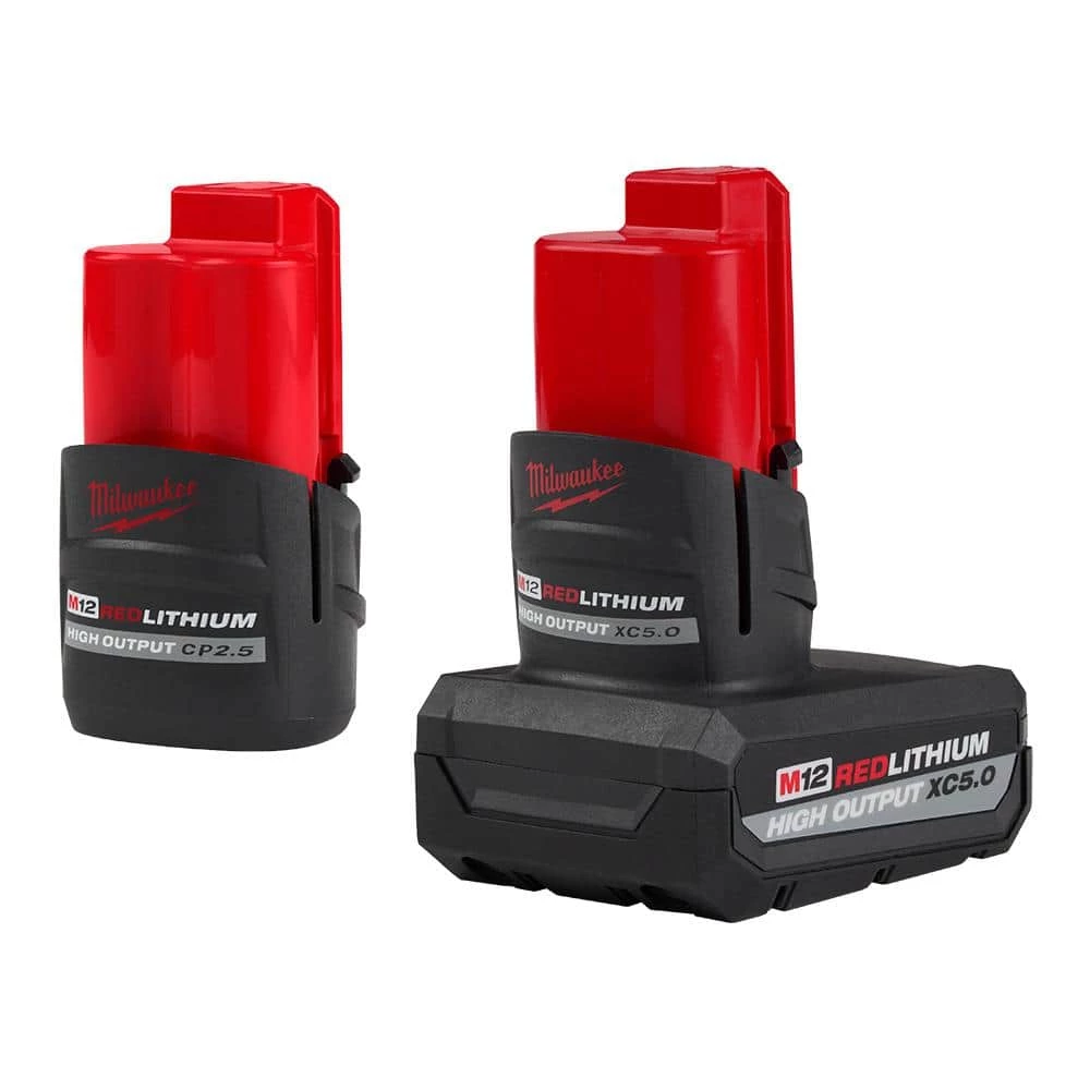 Best reviews of ๐ Milwaukee M12 12V Lithium-Ion XC High Output 5.0Ah Battery Pack W/High Output 2.5Ah Battery Pack ๐ฏ