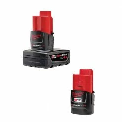 Wholesale 🎁 Milwaukee M12 12-Volt Lithium-Ion Extended Capacity Battery Pack Combo W/ 6.0Ah and 3.0Ah Batteries 😀