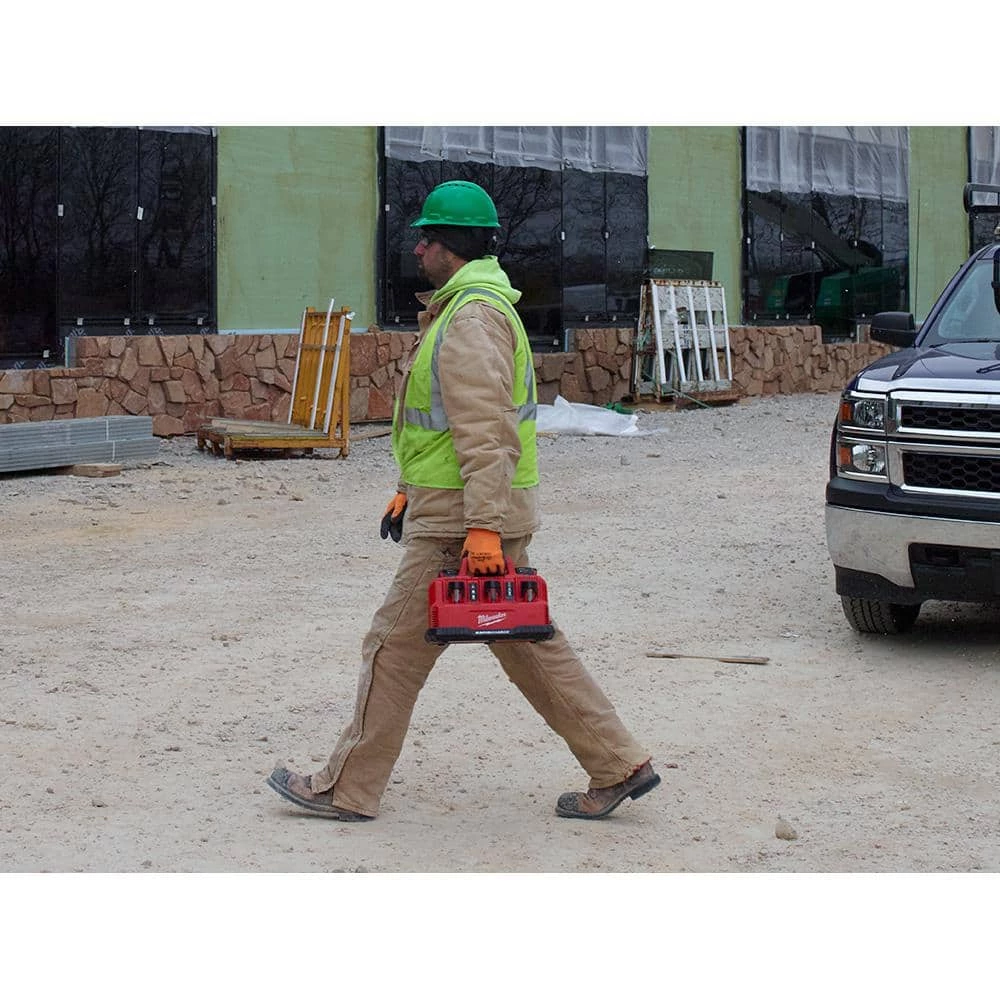 Best deal โ๏ธ Milwaukee M12 and M18 12-Volt/18-Volt Lithium-Ion Multi-Voltage 6-Port Sequential Rapid Battery Charger (3 M12 and 3 M18 Ports) ๐ - Image 5