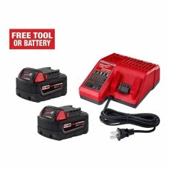 Top 10 😀 Milwaukee M18 18-Volt Lithium-Ion XC Starter Kit with Two 5.0Ah Batteries and Charger ✨