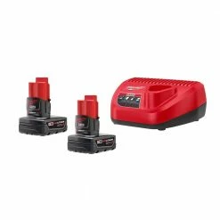 Buy ⌛ Milwaukee M12 12-Volt Lithium-Ion Starter Kit with Two 6.0 Ah Battery Packs and Charger ⌛