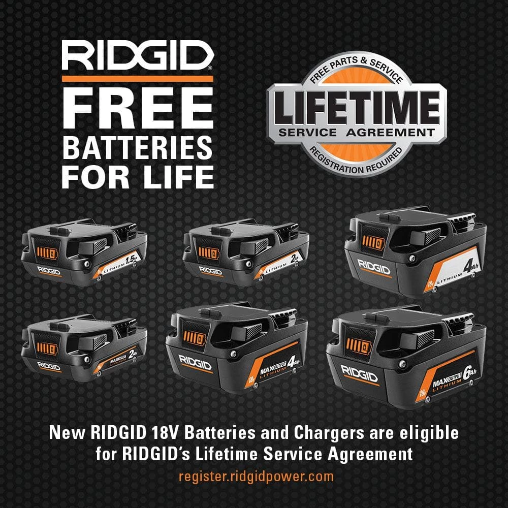 Brand new ๐ RIDGID 18V Lithium-Ion 4.0 Ah Battery (2-Pack) โ๏ธ - Image 6