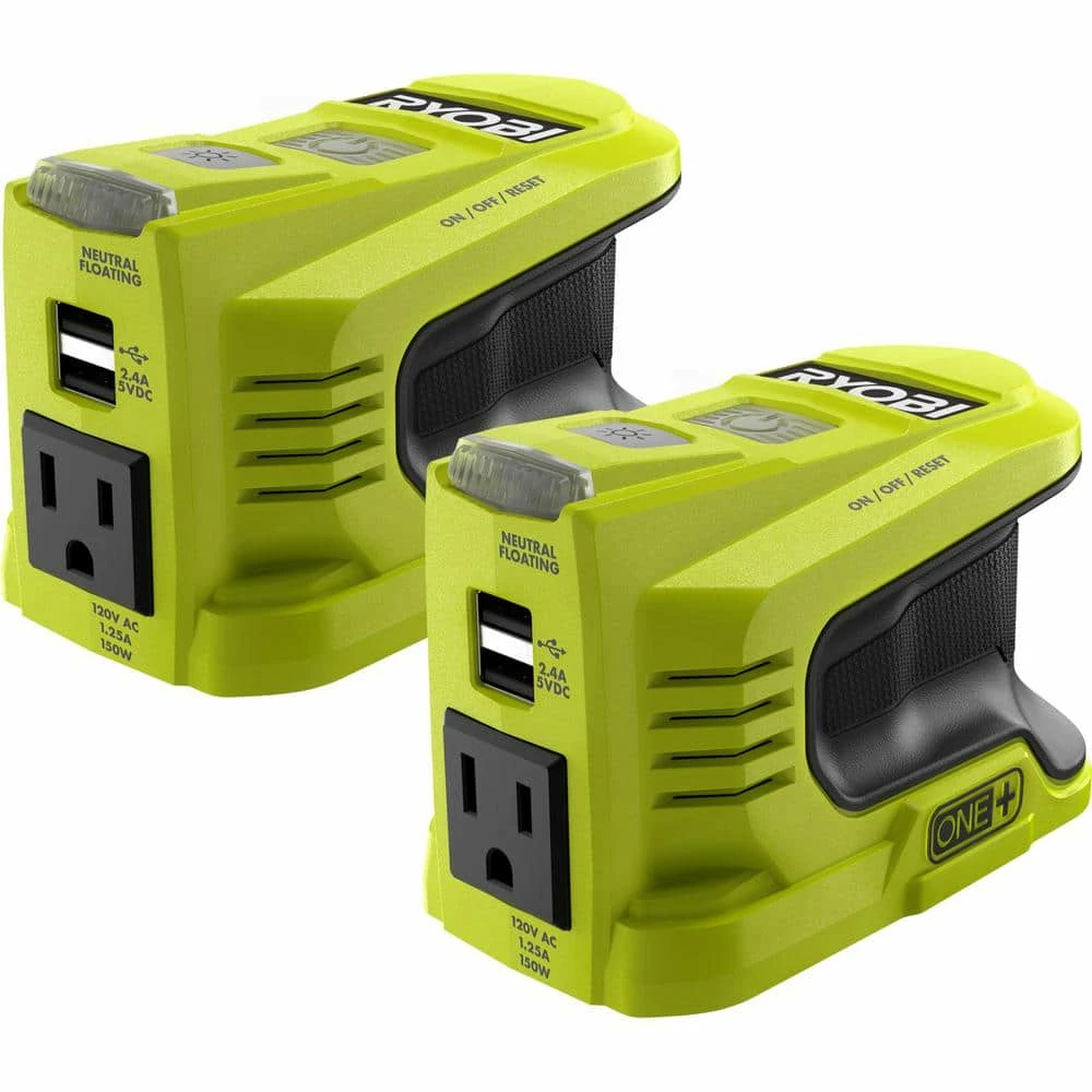 Hot Sale π₯ RYOBI (2) 150-Watt Battery Powered Inverter for ONE+ 18V Battery β