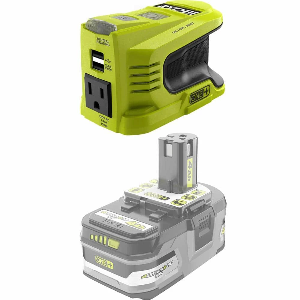 Hot Sale π₯ RYOBI (2) 150-Watt Battery Powered Inverter for ONE+ 18V Battery β - Image 11