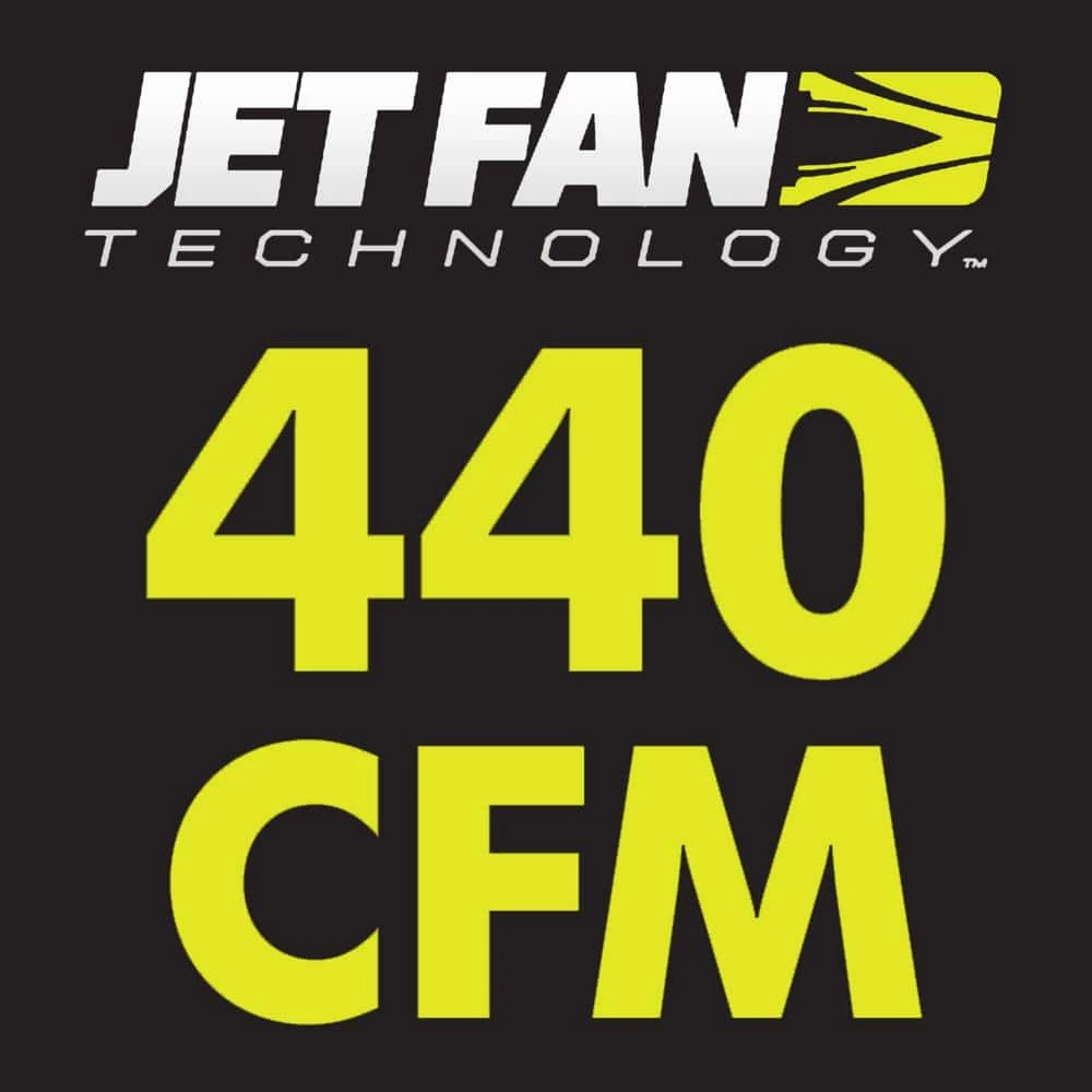 Outlet 𧨠RYOBI 135 MPH 440 CFM 8 Amp Corded Electric Jet Fan Blower π - Image 6