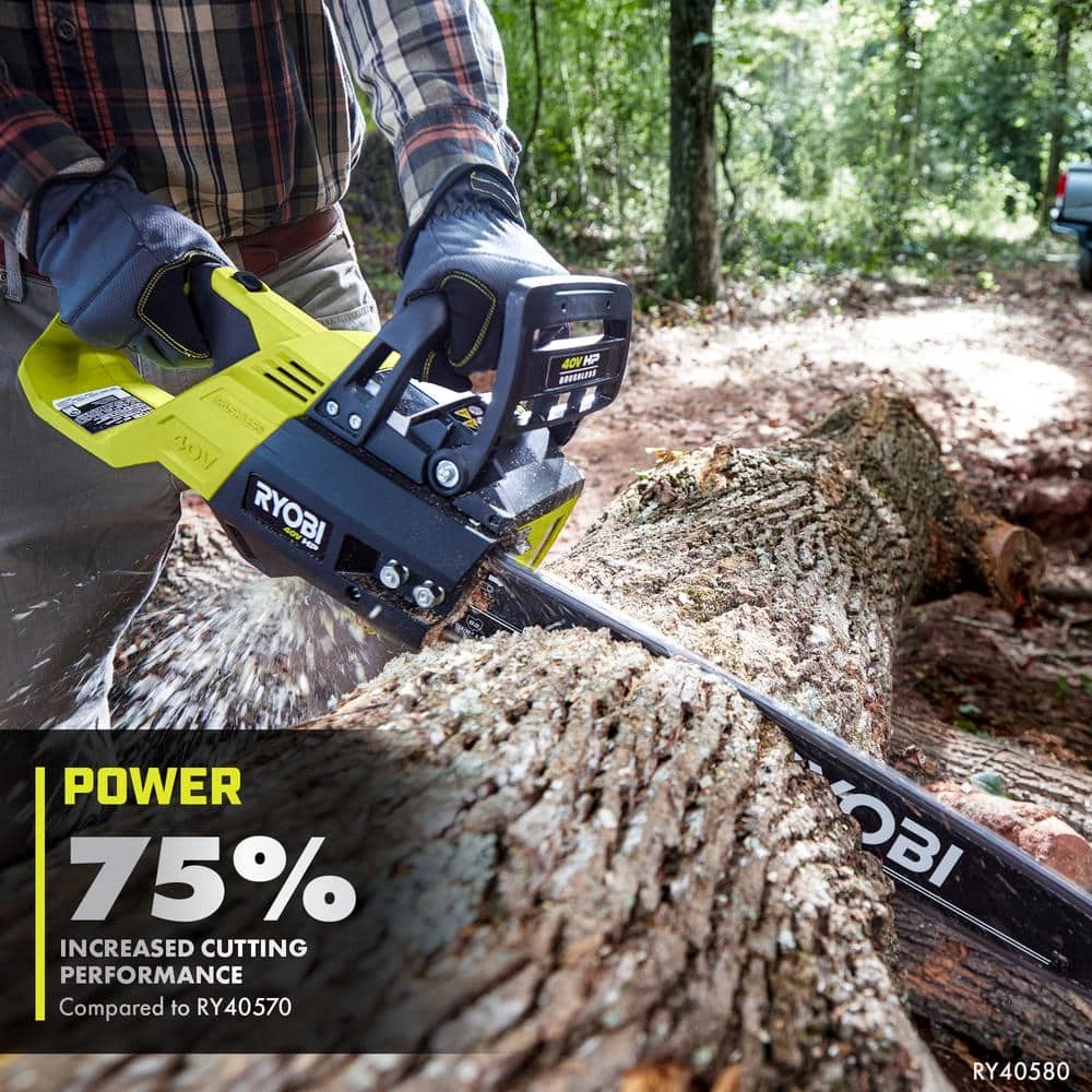 Top 10 π RYOBI 40V HP Brushless 18 in. Cordless Battery Chainsaw with 5.0 Ah Battery and Charger π― - Image 5