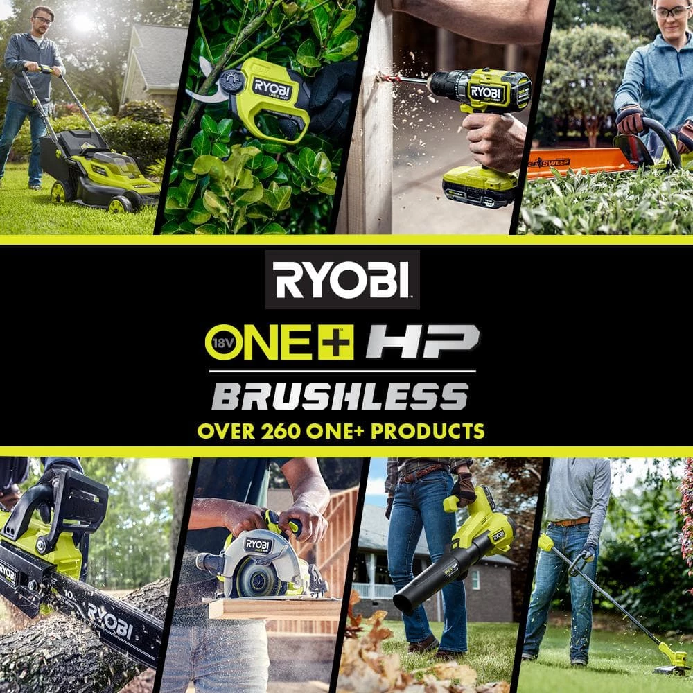 Outlet π RYOBI ONE+ HP 18V Brushless 110 MPH 350 CFM Cordless Variable-Speed Jet Fan Leaf Blower w/ 4.0 Ah Battery and Charger π€© - Image 14